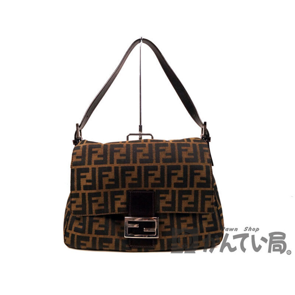 FENDI One Shoulder Hobo Bag Zucca Handbag